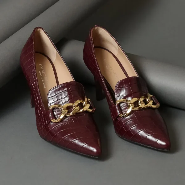 Heels^Conflict For Interest 425 Bordeaux