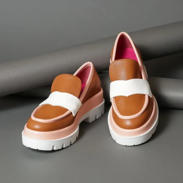 Loafers^Le Babe 336S3 Tan-White