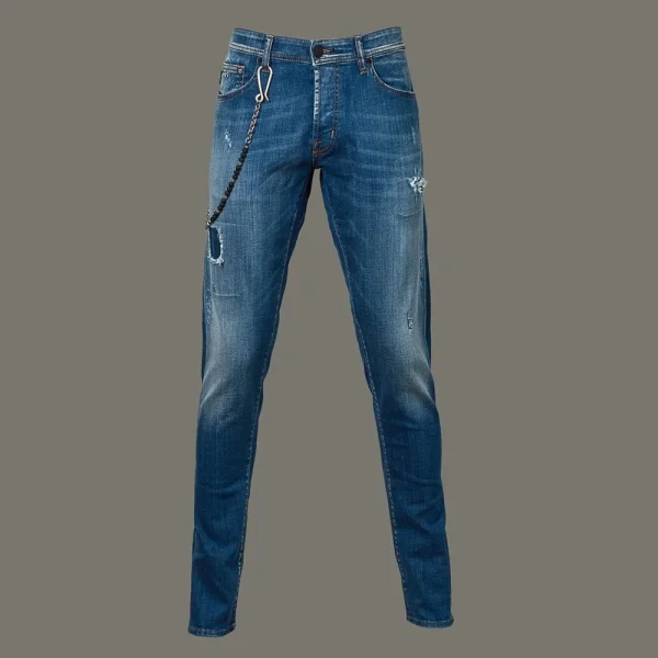 Men'S Clothing^Tramarossa D436 Blue Ripped