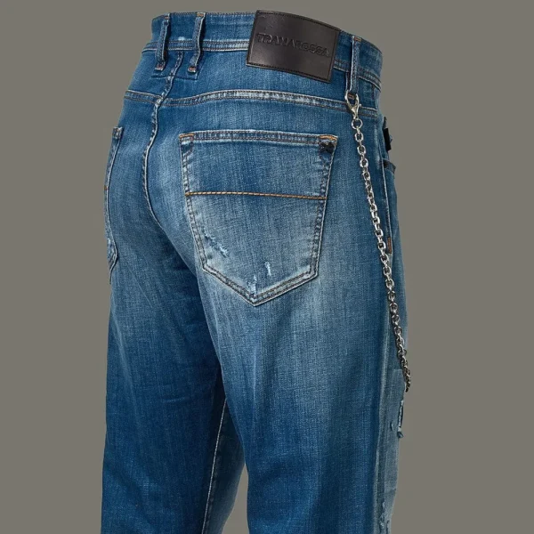 Men'S Clothing^Tramarossa D436 Blue Ripped