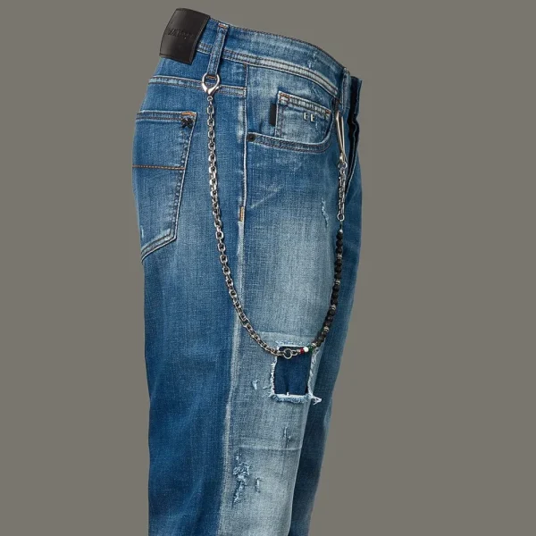 Men'S Clothing^Tramarossa D436 Blue Ripped